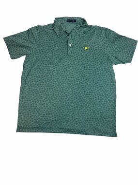 Clubhouse Collection Masters Augusta Golf Polo Shirt Italy Large Green Floral